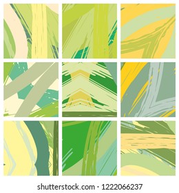 Abstract collage asymmetric pattern. Digital freehand art, grunge texture. Vector patchwork quilt background. Decorative elements, brush strokes ornament for flyer, poster, cover, textile fabric print