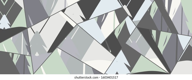 Abstract collage asymmetric pattern. Digital freehand art, grunge texture. Vector patchwork quilt background. Decorative elements, brush strokes ornament for flyer, poster, cover, textile fabric print