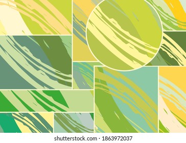 Patrón asimétrico abstracto del collage. Arte de mano alzada digital, textura gruesa. Fondo del tejido del parchwork del vector. Elementos decorativos, adornos de pinceladas de pincel para volante, afiche, cubierta, estampado de tela textil