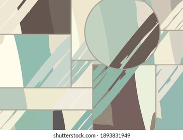 Patrón asimétrico abstracto del collage. Arte de mano alzada digital, textura gruesa. Fondo del tejido del parchwork del vector. Elementos decorativos, adornos de pinceladas de pincel para volante, afiche, cubierta, estampado de tela textil