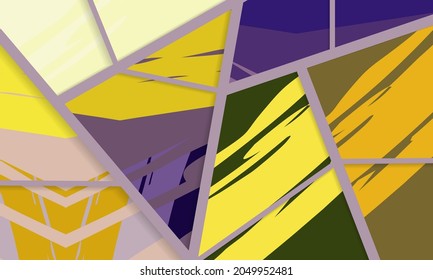 Patrón asimétrico abstracto del collage. Arte de mano alzada digital, textura gruesa. Fondo del tejido del parchwork del vector. Elementos decorativos, adornos de pinceladas de pincel para volante, afiche, cubierta, estampado de tela textil