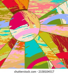 Abstrakte Collage asymmetrisches Muster. Digitale Freehand-Kunst, Grunge-Textur. Vektorgrafik-Flickenteppichboden, quilter Hintergrund. Dekorative Elemente, Pinselstriche für Flyer, Poster, Deckel, Stoffdruck