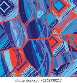 Patrón asimétrico abstracto del collage. Arte de mano alzada digital, textura gruesa. Fondo del tejido del parchwork del vector. Elementos decorativos, adornos de pinceladas de pincel para volante, afiche, cubierta, estampado de tela textil