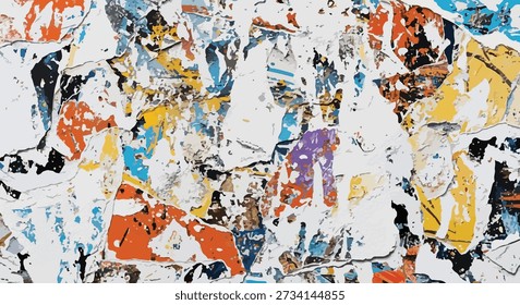 Collage Abstractas de Formas y patrones coloridos.