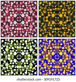 abstract collection of beautiful objects vector illustration background