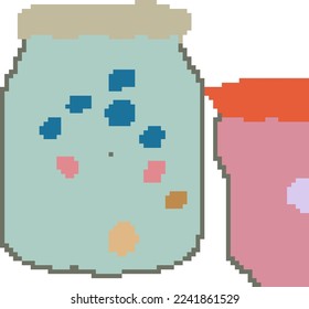 abstract collection of colors forming a pattern with a picture of food vector stock background