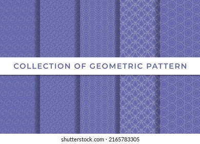 Abstract Collection of geometric seamless patterns simple minimal design