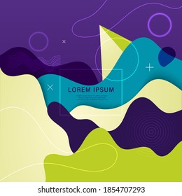 Abstract coloful background design template
