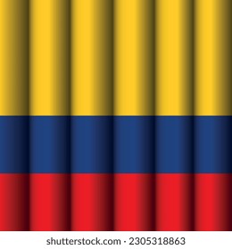 fondo abstracto de la bandera de colombia. ilustración vectorial