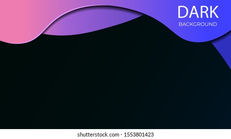 Abstract Color 3D Minimal Paper Cut Art Illustration Background Wallpaper, Vector Design. Eps10