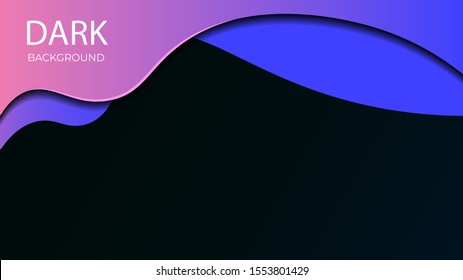 Abstract Color 3D Minimal Paper Cut Art Illustration Background Wallpaper, Vector Design. Eps10