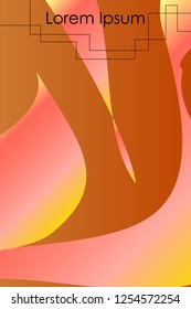 Abstract color 3d paper, art illustration. Vector design layout for banners presentations, flyers, posters and invitations