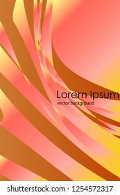 Abstract color 3d paper, art illustration. Vector design layout for banners presentations, flyers, posters and invitations