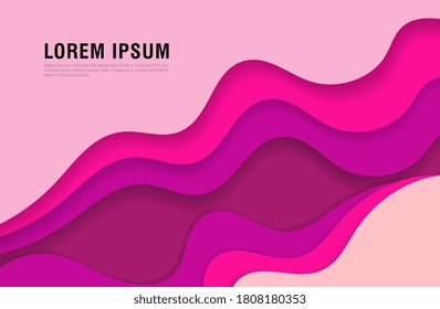 abstract color 3d paper art, abstract color 3d paper art, abstract color 3d paper art, illustration set. Contrast colors. Vector layout for banners presentations, flyers, posters and invitations