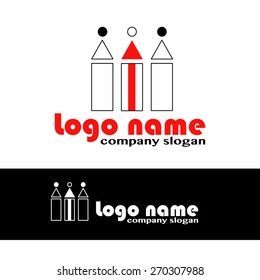abstract color arrow logo