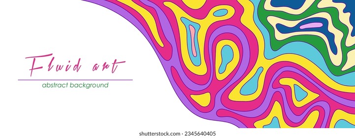 Abstract color background with an arbitrary wave pattern. Template for covers, banners, social networks, websites, applications. Creative design for a creative idea