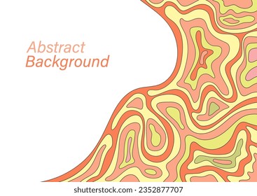 Abstract color background with an arbitrary wave pattern. Template for covers, banners, social networks, websites, applications. Creative design for a creative idea