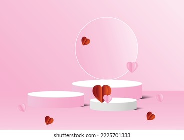 abstract color background for beauty product and cosmetic presentation, podium product stand for sales event, vector illustrator. for online store promotion. 
