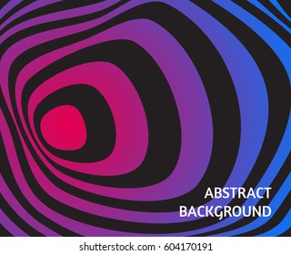 Abstract Color Background Black Distorted Circles Stock Vector (Royalty ...