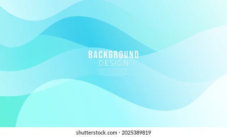 Abstract Color background, blue wavy lines , with copy space for text  , Flat Modern design for presentation , illustration Vector EPS 10