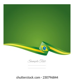 Abstract color background Brazilian flag