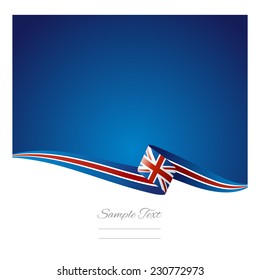 Abstract Color Background British Flag Vector