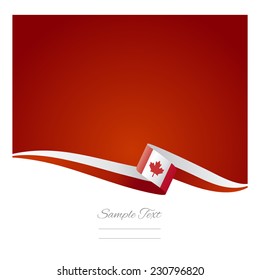 Abstract color background Canadian flag vector