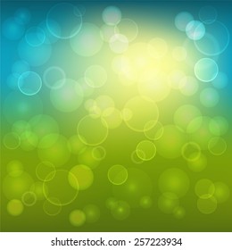 Abstract color background with circles