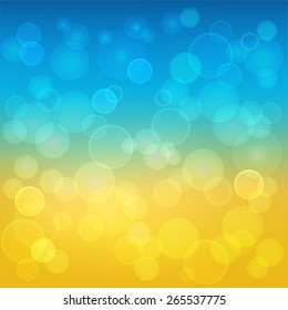 Abstract color background with circles
