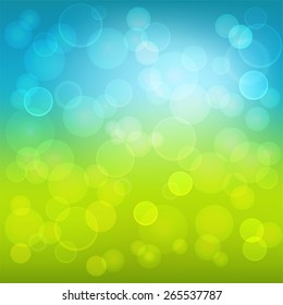 Abstract color background with circles