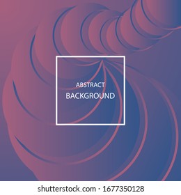 Abstract color background. Circles and rings with blue-pink gradients. Vector illustration.