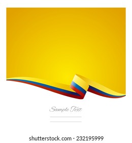 Abstract color background Colombian flag vector