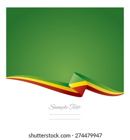 Abstract color background Congo flag vector
