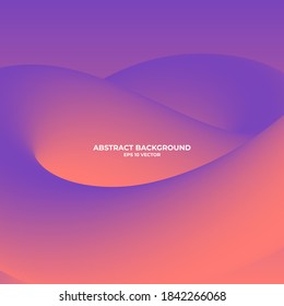 It's an abstract color background consisting of fluid curves.