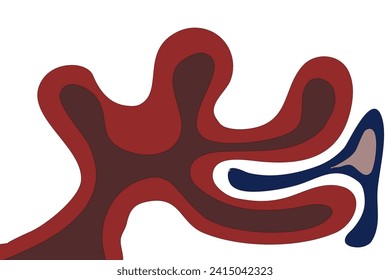 abstract color background with curve