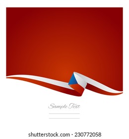 Abstract color background Czech flag vector