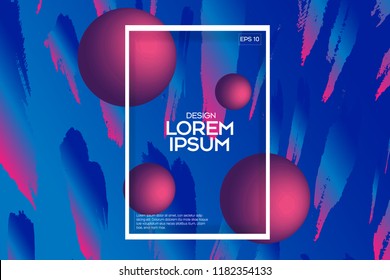 abstract color background design. Fluid gradient shapes composition. Eps10 vector.