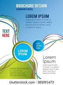 Abstract color background. Design layout template