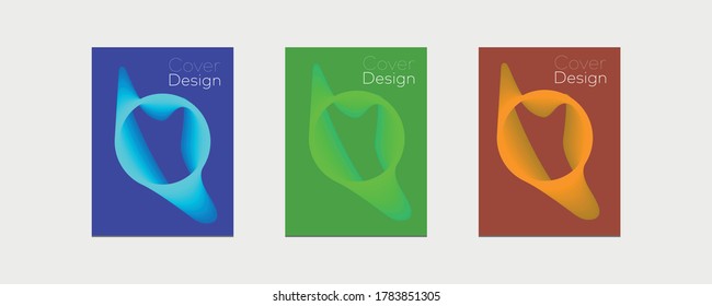 Abstract color background design. Poster on cool background. Cover vector design
