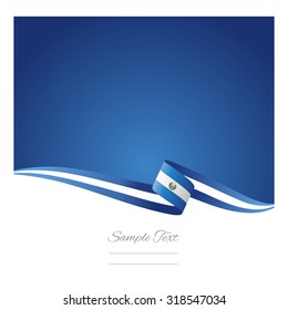 Abstract color background El Salvador flag vector