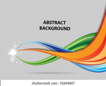 abstract color background with flash vector