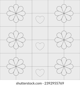 abstract color background with flower