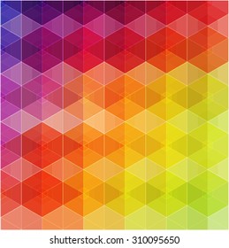 Abstract color background with geometric pattern