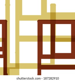 Abstract color background, geometric shapes.