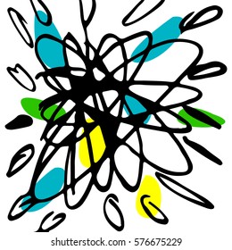 Abstract color background, geometric shapes