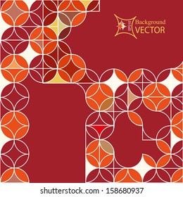 Abstract color background with geometrical figures