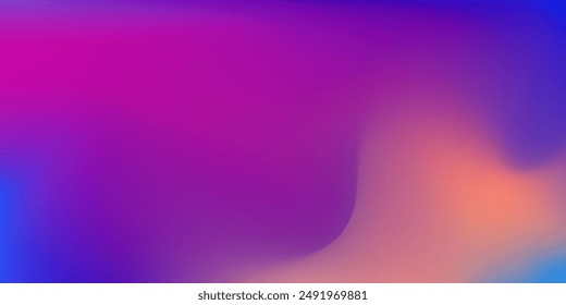 Abstract color background. Gradient blend. Bright colored glow. Diffuse glare. Blurry highlights. Modern design template for web cover.