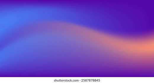 Abstract color background. Gradient blend. Bright colored glow. Diffuse glare. Blurry highlights. Modern design template for web cover.