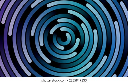 Fondo de color abstracto con líneas de degradado en espiral.