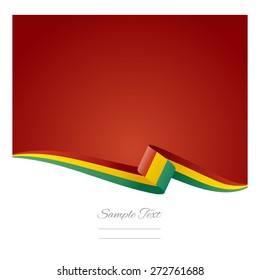 Abstract color background Guinea flag vector